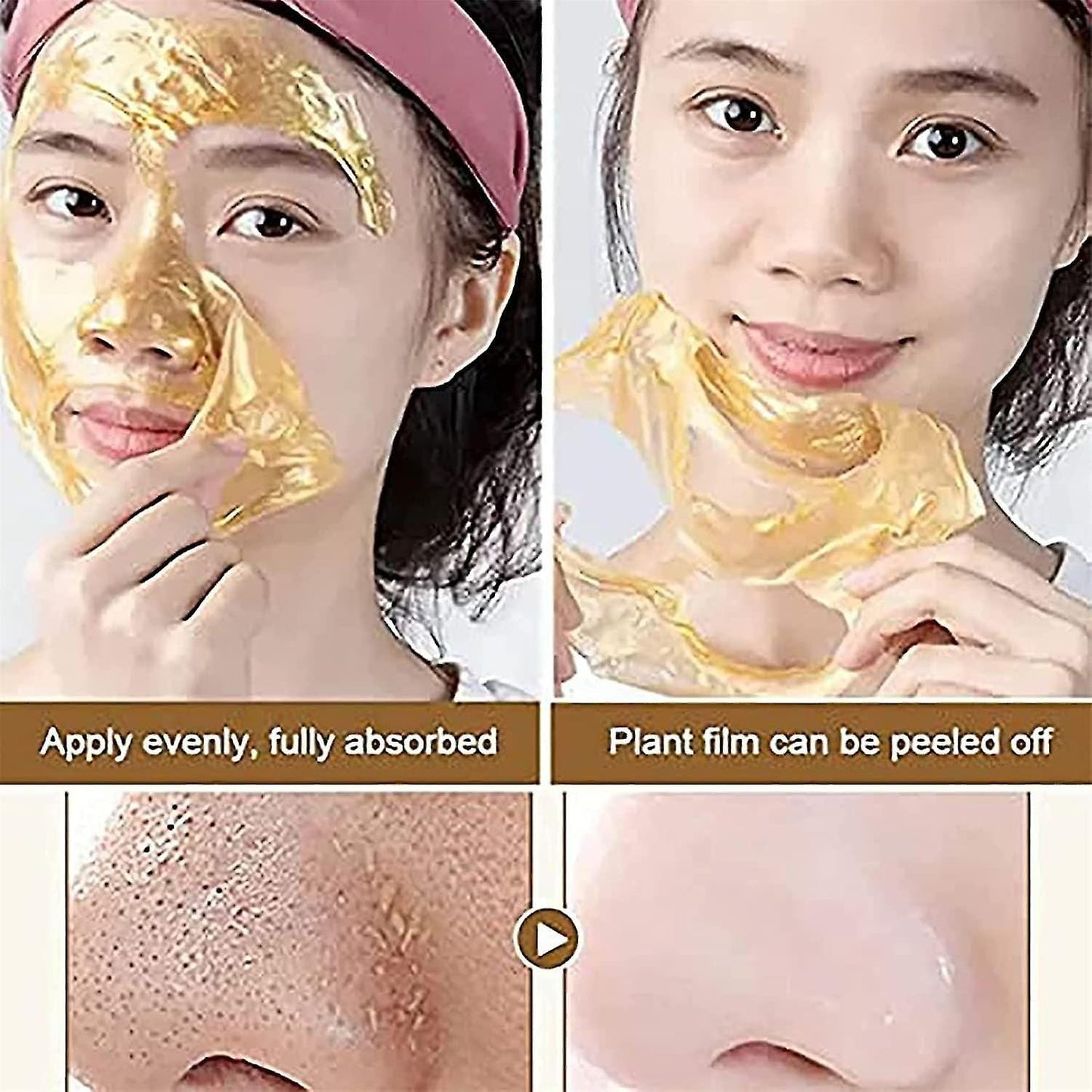 Retinol Gold Face Mask – Deep Moisturizing, Brightening & Anti-Aging Peel-Off Mask