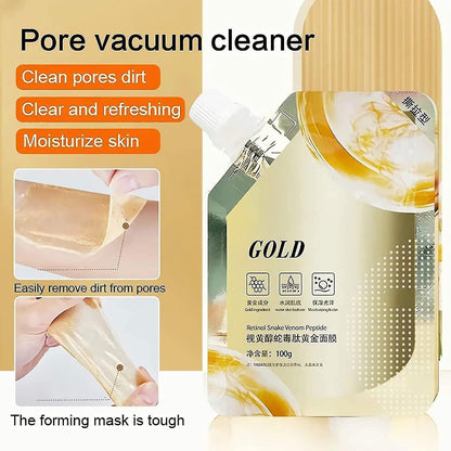 Retinol Gold Face Mask – Deep Moisturizing, Brightening & Anti-Aging Peel-Off Mask