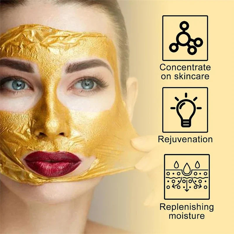 Retinol Gold Face Mask – Deep Moisturizing, Brightening & Anti-Aging Peel-Off Mask